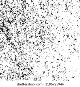 Vector grunge background in black and white. Abstract monochrome texture. Vintage old texture in cracks, scuffs, chips, stains