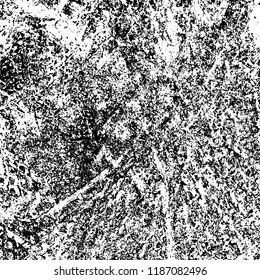 Vector grunge background in black and white. Abstract monochrome texture. Vintage old texture in cracks, scuffs, chips, stains