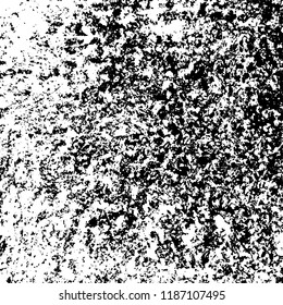 Vector grunge background in black and white. Abstract monochrome texture. Vintage old texture in cracks, scuffs, chips, stains
