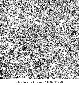 Vector grunge background in black and white. Abstract monochrome texture. Vintage old texture in cracks, scuffs, chips, stains