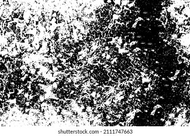Fondo de grunge vectorial en blanco y negro. Textura cubierta de suciedad, manchas, tinta