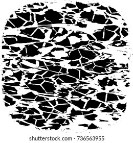 Vector grunge background black and white of abstract elements for print and design