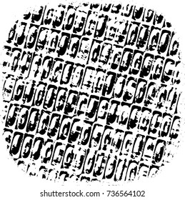 Vector grunge background black and white of abstract elements for print and design