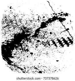 Vector grunge background black and white of abstract elements for print and design