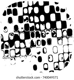 Vector grunge background black and white of abstract elements for print and design