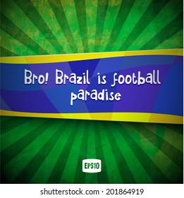 Fondo vectorial en el estilo de verano brasileño