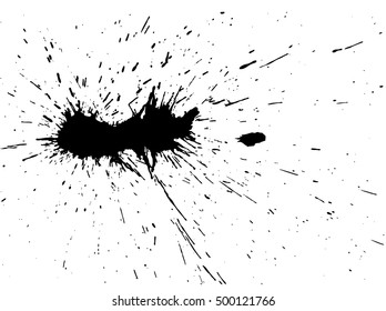 Vector grunge background. Vector brush stroke. Drop, splash, blot