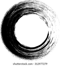 Vector Grunge Background. Circle Brush Stroke . Grunge Shape .