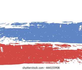 Vector grunge background - flag of Russia.Old Russian flag.