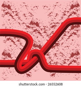 Vector grunge background illustration with different tones of red