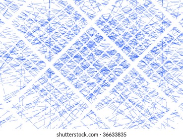 Vector grunge background of ink diamonds.