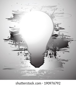 vector grunge background lamp