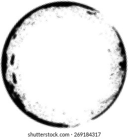 Vector Grunge Background. Modern Blurred Halftone Dots Circle .
