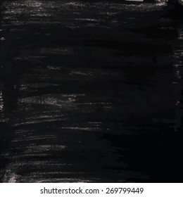 Vector grunge background, natural artistic square solid banner painted with brush strokes for your text. Can be used as distress texture template, label, badge or frame, isolated, black on white