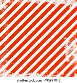 Vector grunge background with red stripes on white background