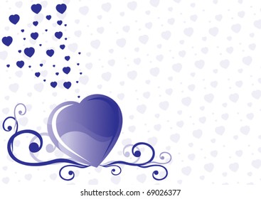 Vector grunge background for valentine