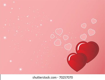 Vector grunge background for valentine