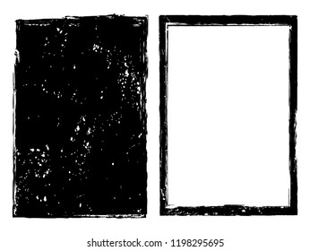 Vector grunge backgrounds.Distress frames for design.