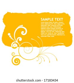 Vector grunge banner for text