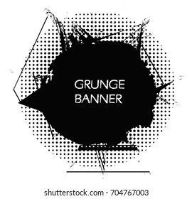 Vector grunge banner.Distressed banner for your design