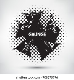 Vector grunge banner.Distressed banner for your design.