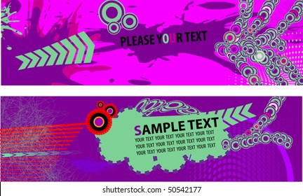 Vector Grunge banners