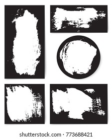 Vector grunge banners. Distressed banners for your design.