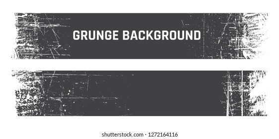 Vector grunge banners.Distressed backgrounds.