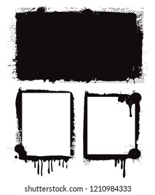 Vector grunge banners.Grunge backgrounds for your design.