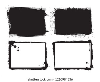 Vector grunge banners.Grunge backgrounds for your design.