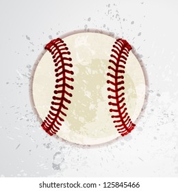 Vector grunge baseball