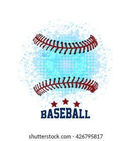 Vector Grunge Baseball ( T-shirt, Poster, Banner, Backdrops Design )
