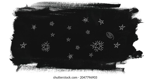 Ilustración negra vectorial grunge aislada en fondo blanco
