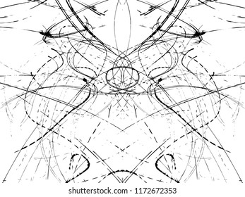 Vector Grunge black ink paint.for new design or brush,happening art at Transparent Effect Background.Monochrome texture.