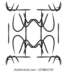 Vector Grunge black ink paint.for new design or brush,happening art Background.Monochrome texture. shape, hand-drawn