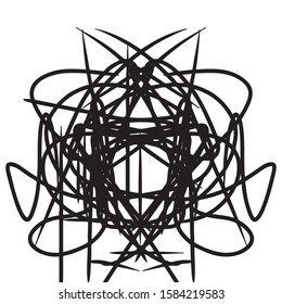 Vector Grunge black ink paint.for new design or brush,happening art Background.Monochrome texture. shape, hand-drawn