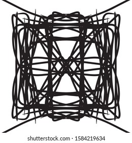 Vector Grunge black ink paint.for new design or brush,happening art Background.Monochrome texture. shape, hand-drawn