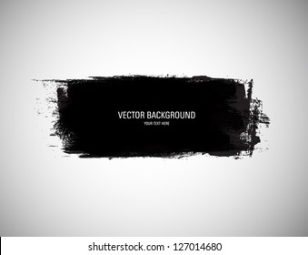 Vector grunge black paint abstract background