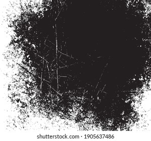 Vektorgrunge, schwarz-weißer abstrakter Hintergrund-Illustration.