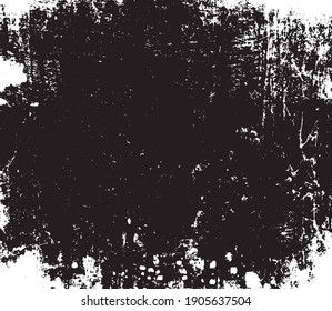 Ilustración de fondo abstracta de grunge vectorial en blanco y negro.