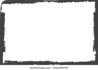 Vector grunge border, grunge border brush, grunge border edge, square grunge border