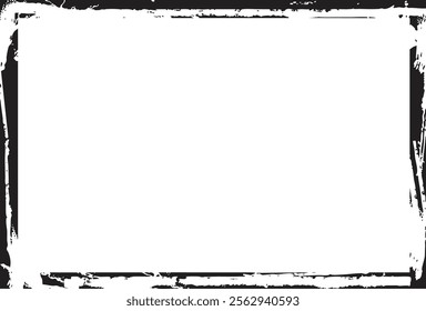 Vector grunge border, grunge border brush, grunge border edge, square grunge border