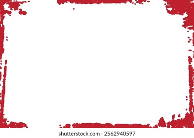 Vector grunge border, grunge border brush, grunge border edge, square grunge border