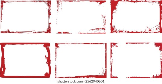 Vector grunge border, grunge border brush, grunge border edge, square grunge border