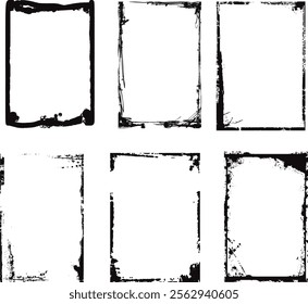 Vector grunge border, grunge border brush, grunge border edge, square grunge border