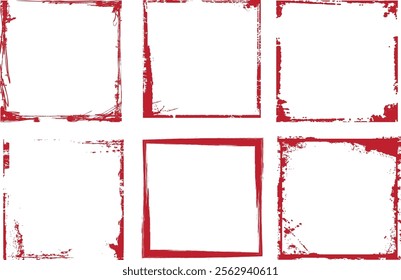 Vector grunge border, grunge border brush, grunge border edge, square grunge border