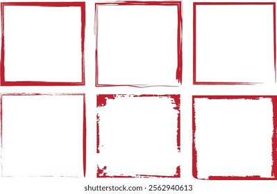 Vector grunge border, grunge border brush, grunge border edge, square grunge border