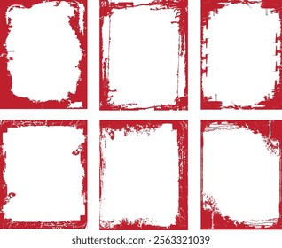 Vector grunge border, grunge border brush, grunge border edge, square grunge border