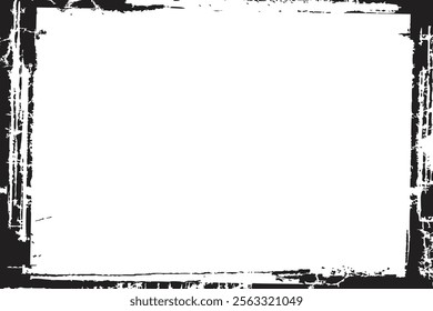 Vector grunge border, grunge border brush, grunge border edge, square grunge border