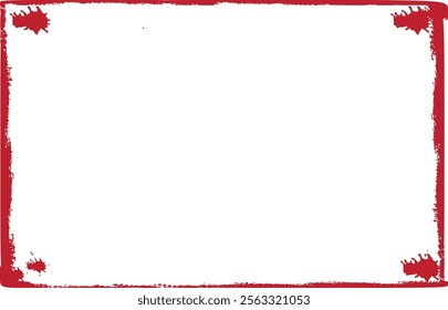 Vector grunge border, grunge border brush, grunge border edge, square grunge border